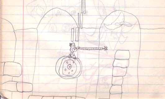 [A scene from the Clock Tower of Untimely Death]